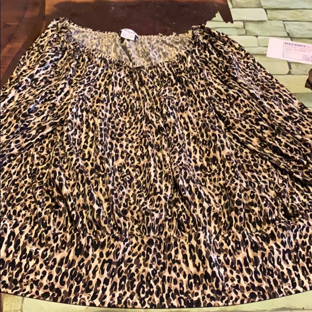 Xl Cheetah blouse silk
